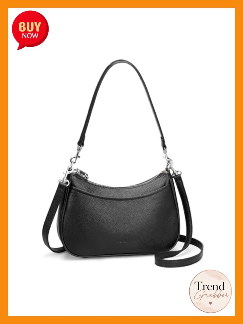 Genuine Leather Crossbody Bag Anti Theft Shoulder Purse